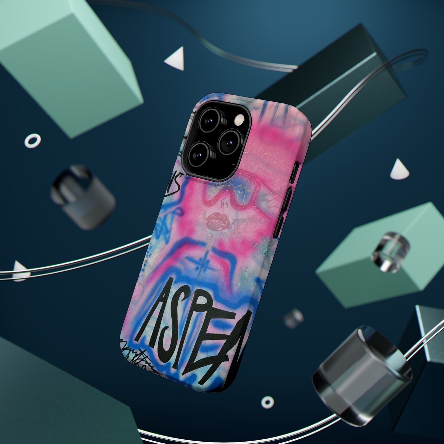 MagSafe "aspen aspirations" airbrush iPhone case