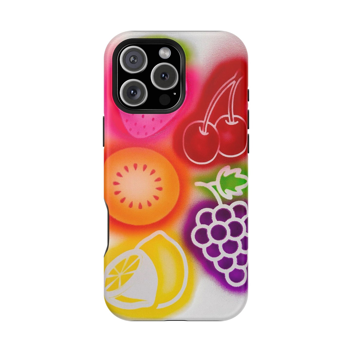 MagSafe "Beeren-süß" Airbrush iPhone-Hülle