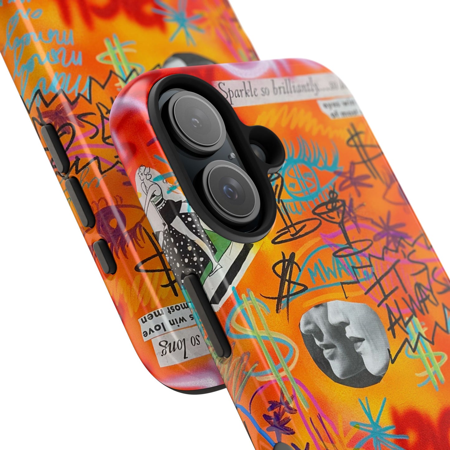 "young, rich, hot!" airbrush iPhone case