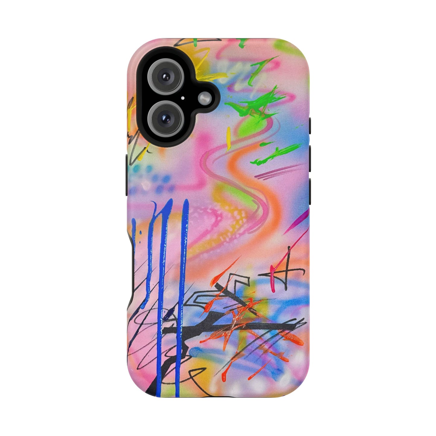 MagSafe "neon haze" airbrush iPhone case