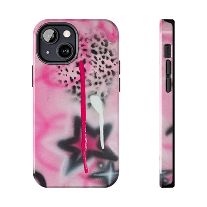 "pink cheetah" airbrush iPhone case
