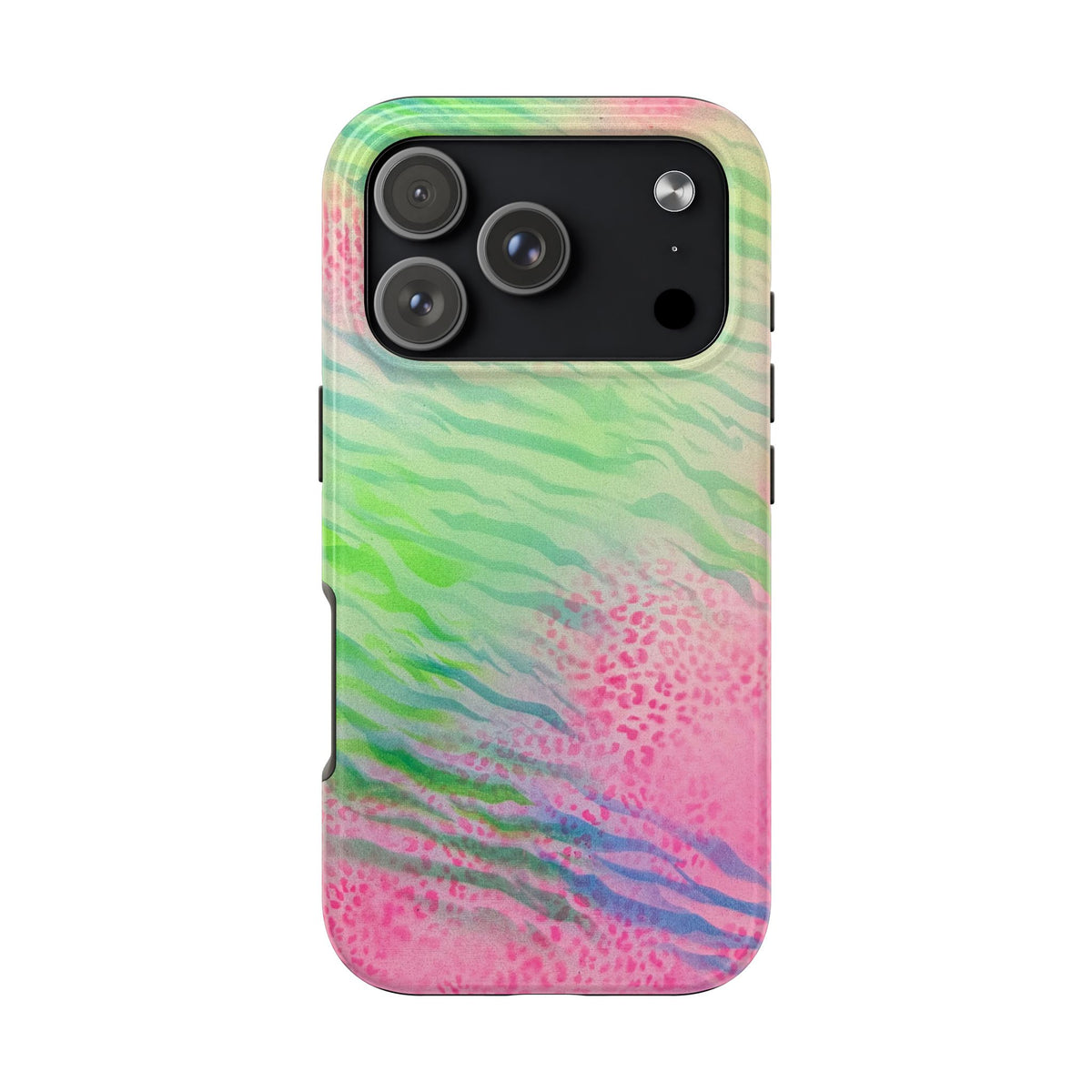 "teal cheetah" airbrush iPhone case