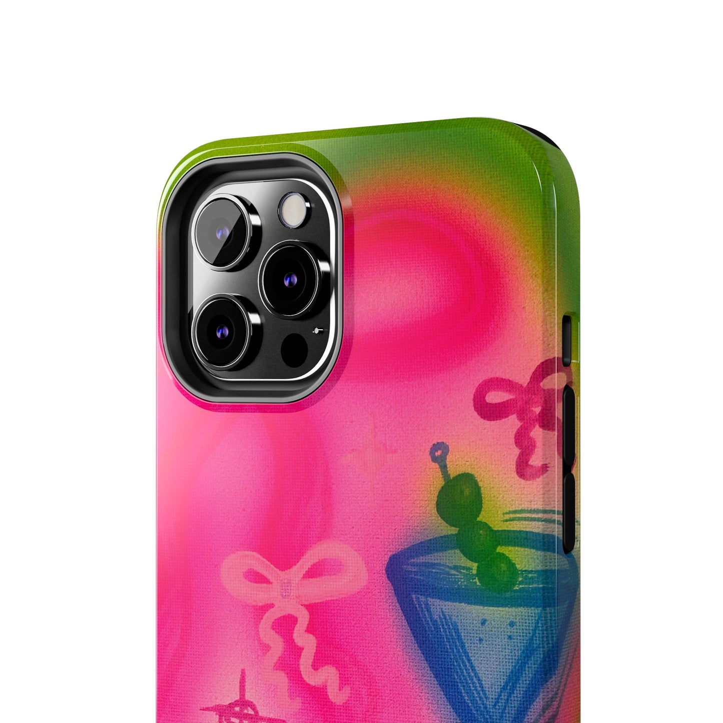 "bow martini" airbrush iPhone case