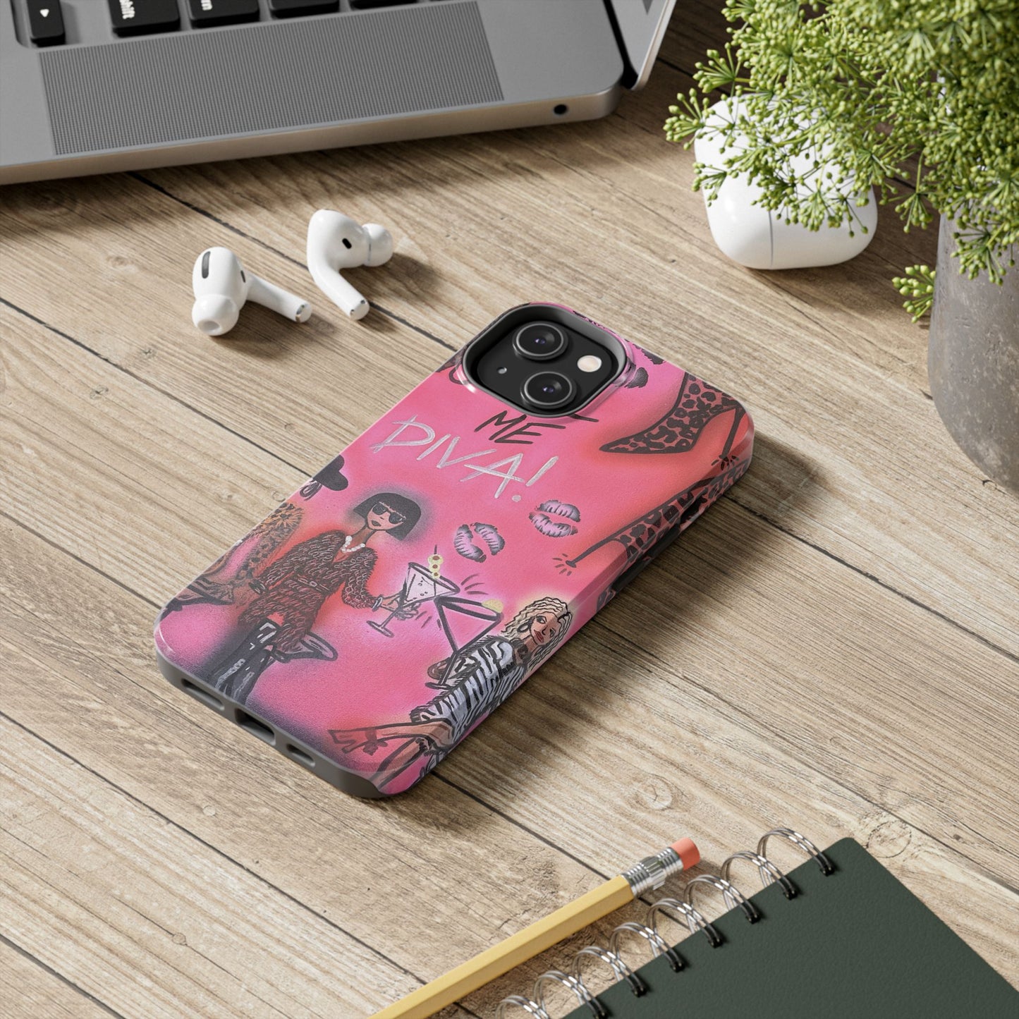 "party diva" airbrush iPhone case