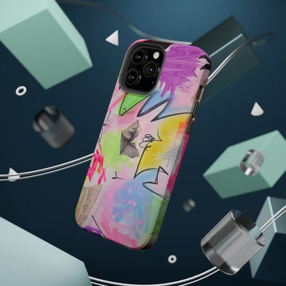 MagSafe "pastel static" airbrush iPhone case