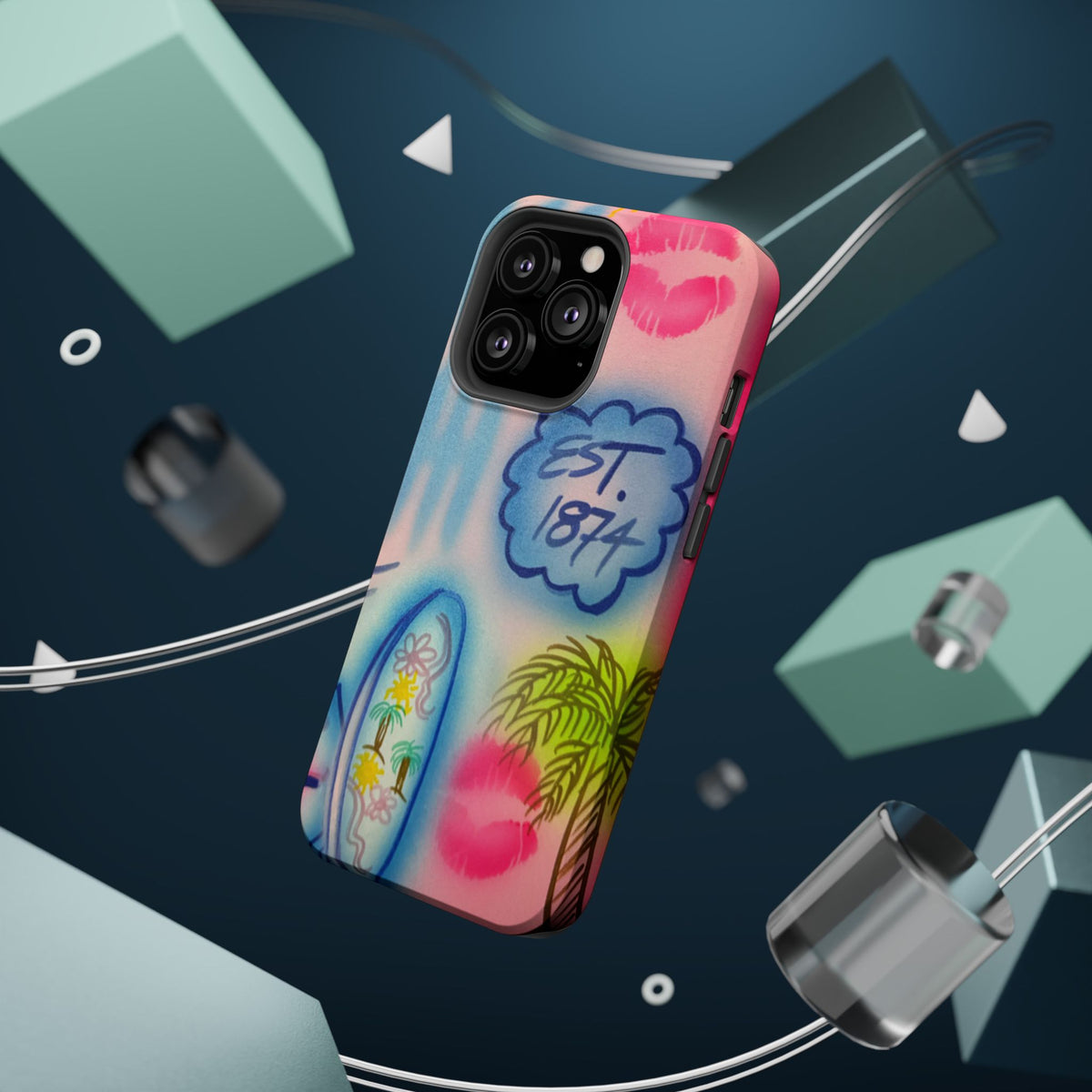 MagSafe "in the wave" airbrush iPhone case