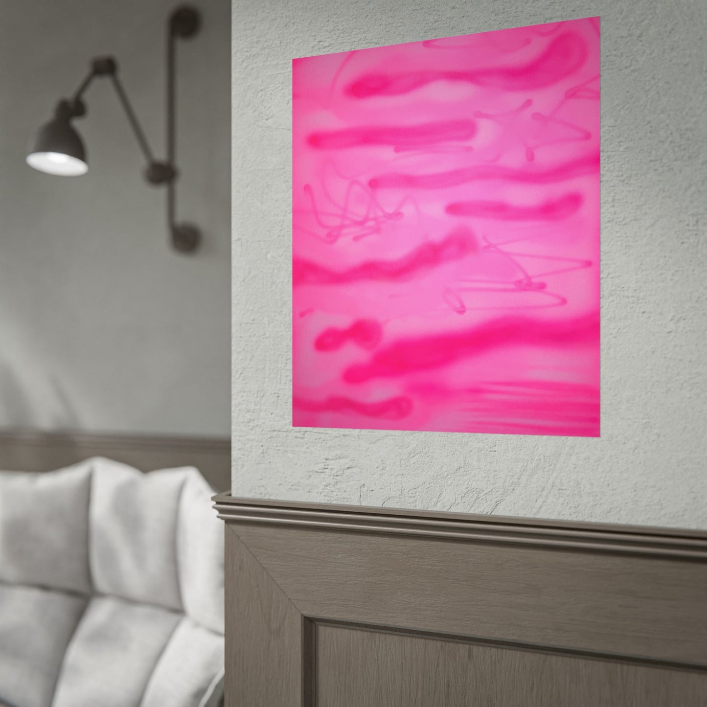 "pink camo" airbrush rolled print