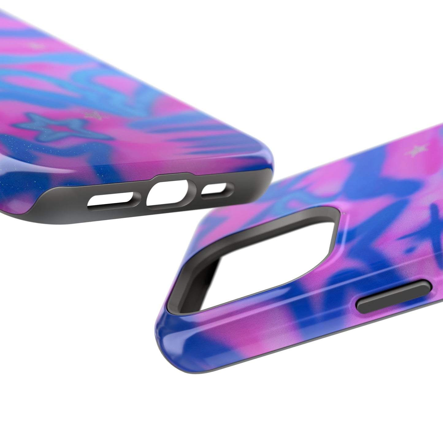 MagSafe "blue camo" airbrush iPhone case