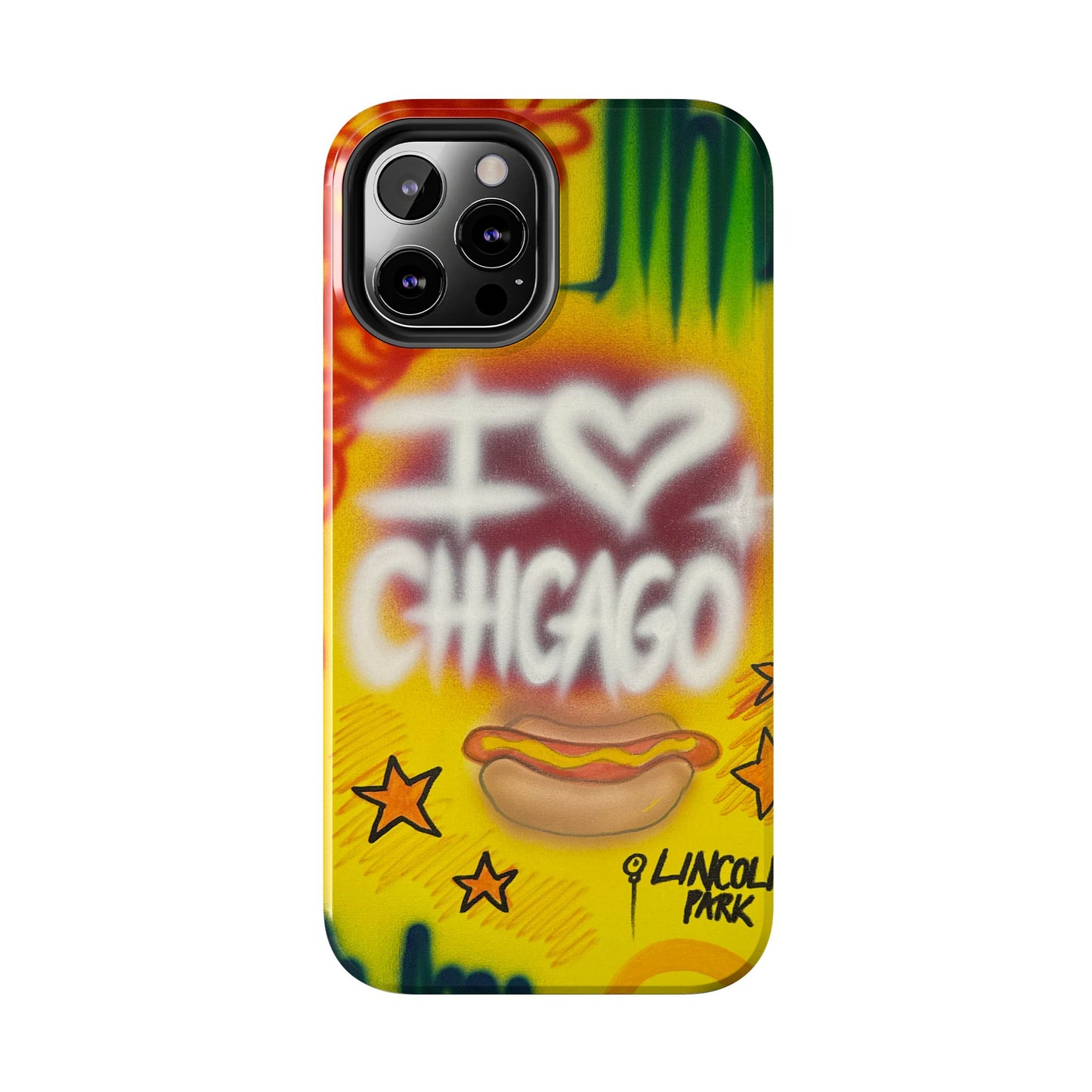 "chicago" airbrush iPhone case