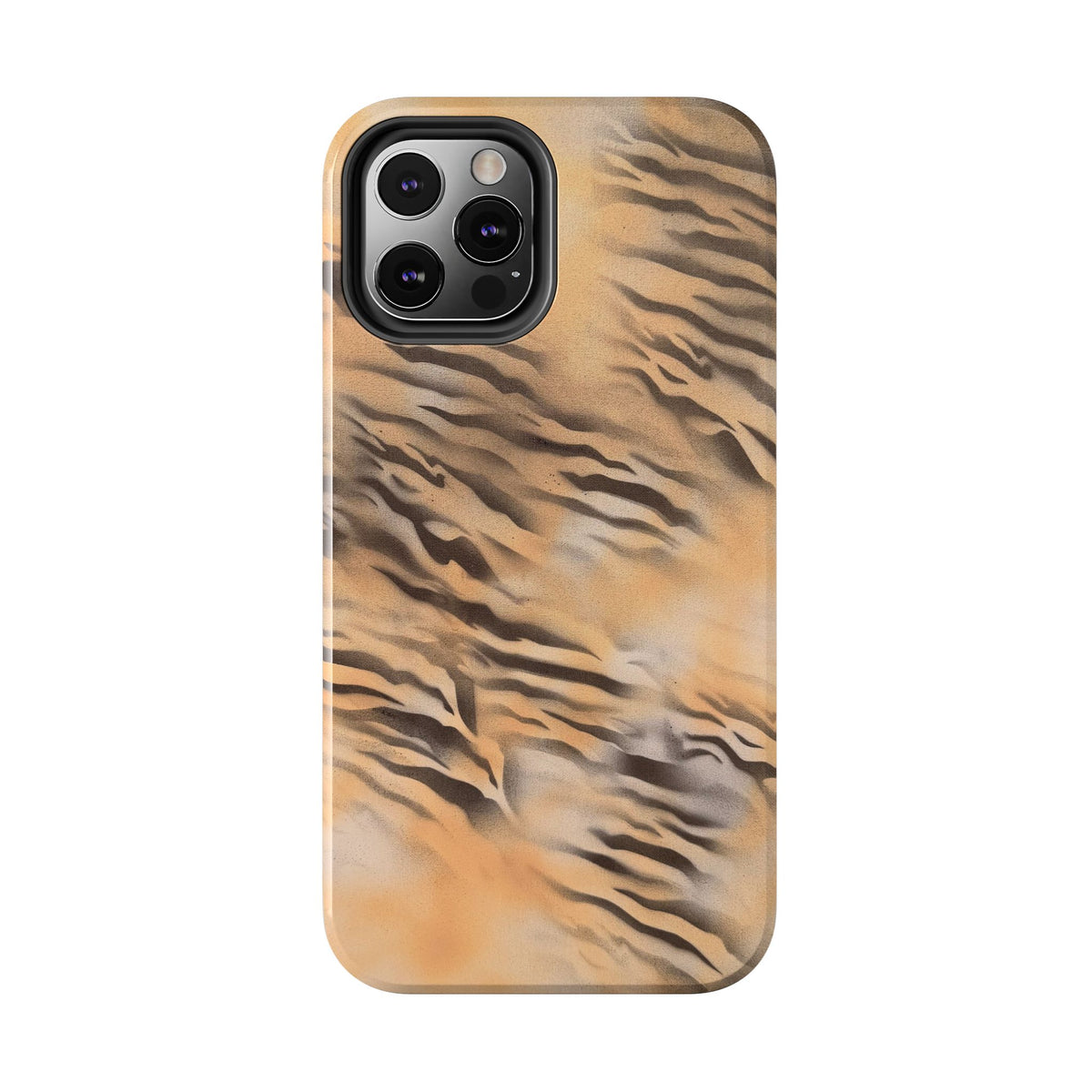 neutral tiger airbrush iPhone case