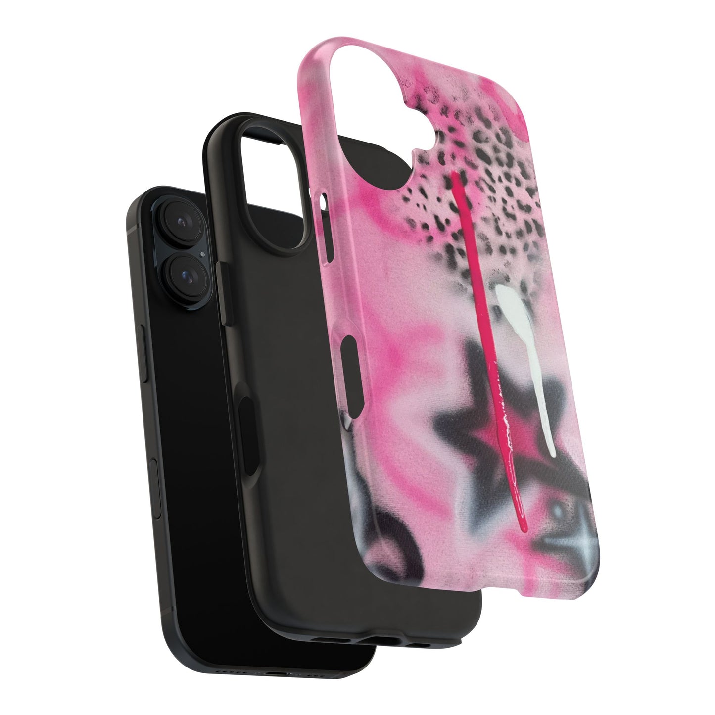 "pink cheetah" airbrush iPhone case