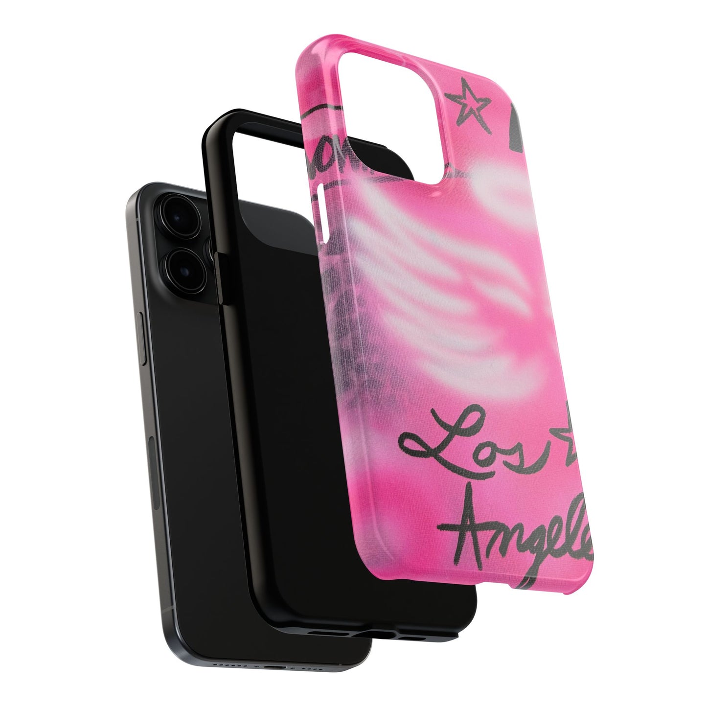 "pink angel wings" airbrush iPhone case