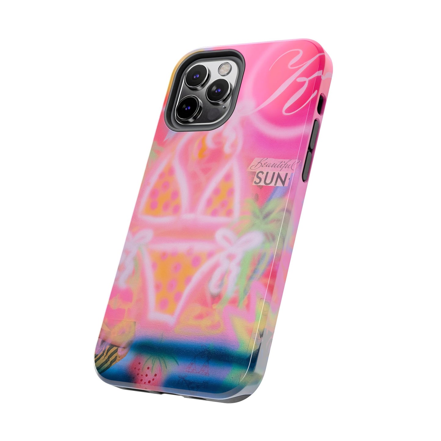 "santa monica strawberry" airbrush iPhone case