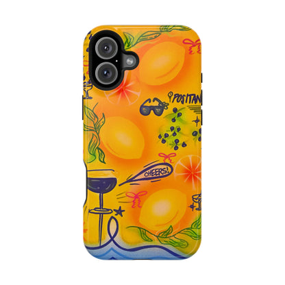 MagSafe Airbrush iPhone Hülle „citrus coastline“