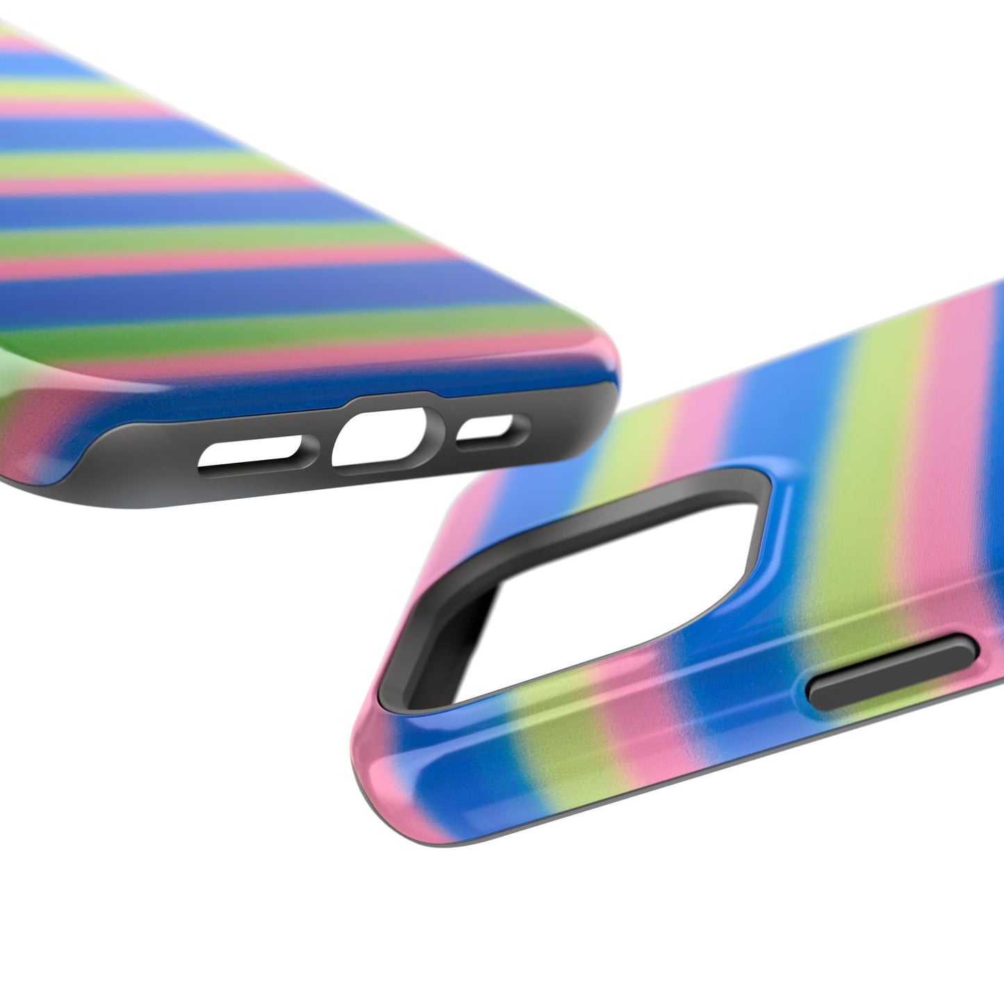 MagSafe "sherbet stripes" airbrush iPhone case