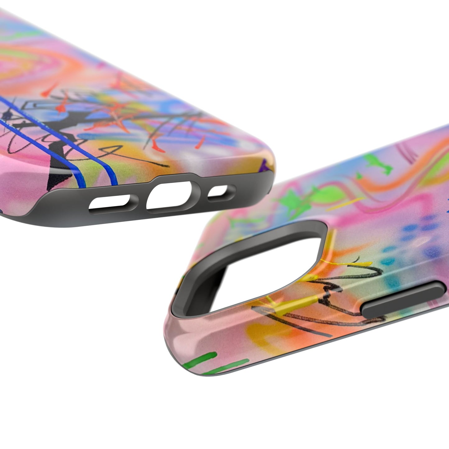 MagSafe "neon haze" airbrush iPhone case