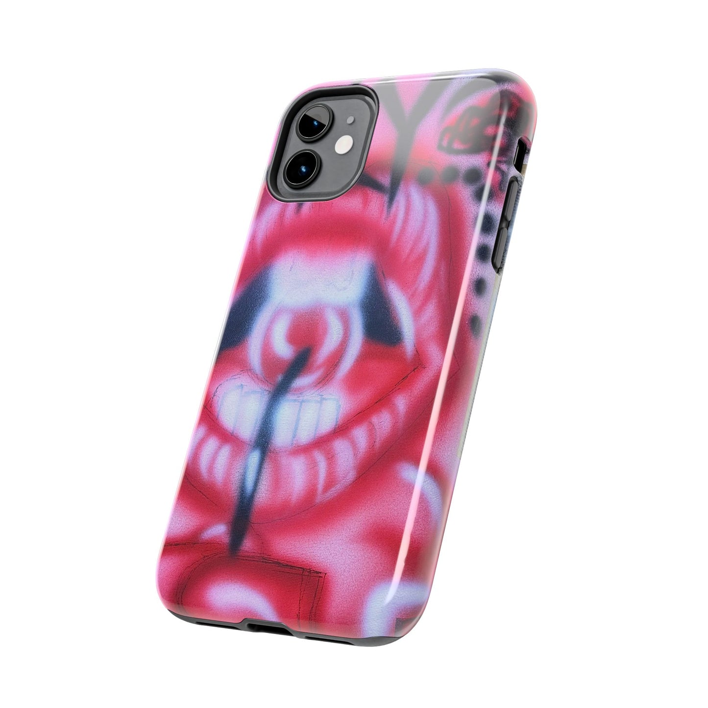 "be happy go lucky" airbrush iPhone case