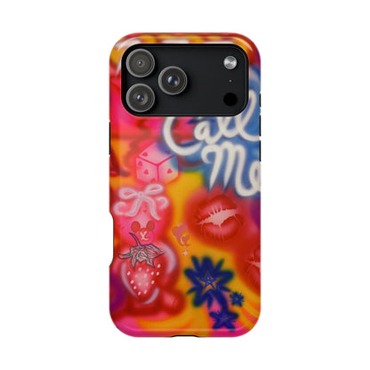MagSafe "CALL ME!" airbrush iPhone case