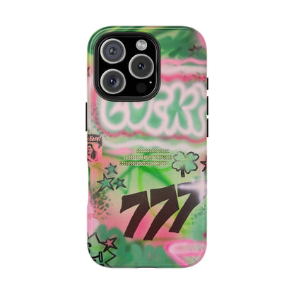 "so lucky" airbrush iPhone case