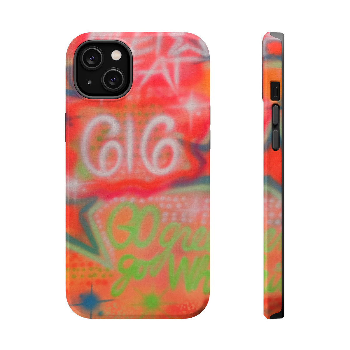 MagSafe custom @msualphaphi airbrush iPhone case