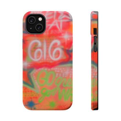 MagSafe custom @msualphaphi airbrush iPhone case