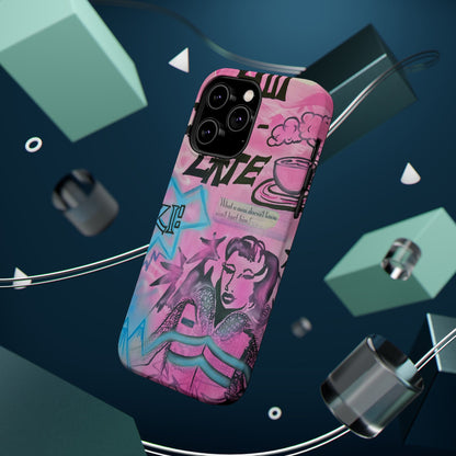 MagSafe "avant le ski" airbrush iPhone case