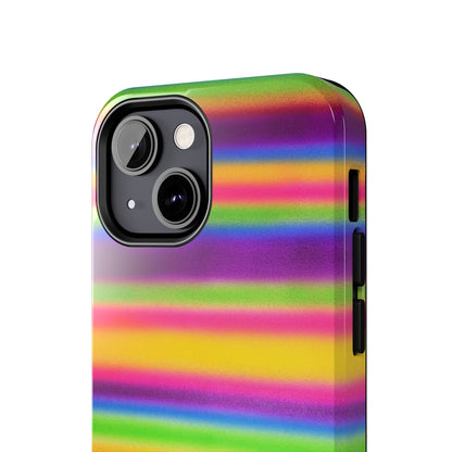 "colorful stripes" airbrush iPhone case