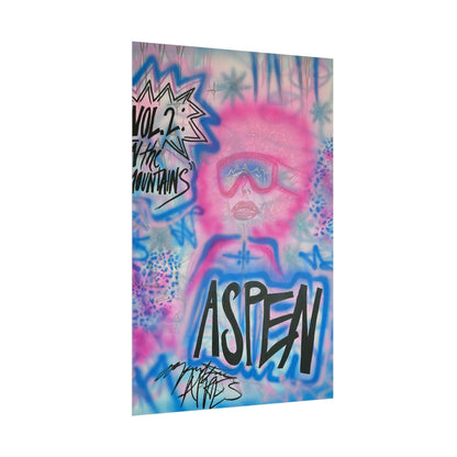 "aspen aspirations" airbrush rolled print