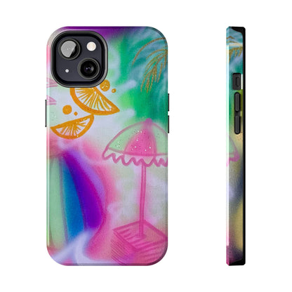 "on the beach" airbrush iPhone case