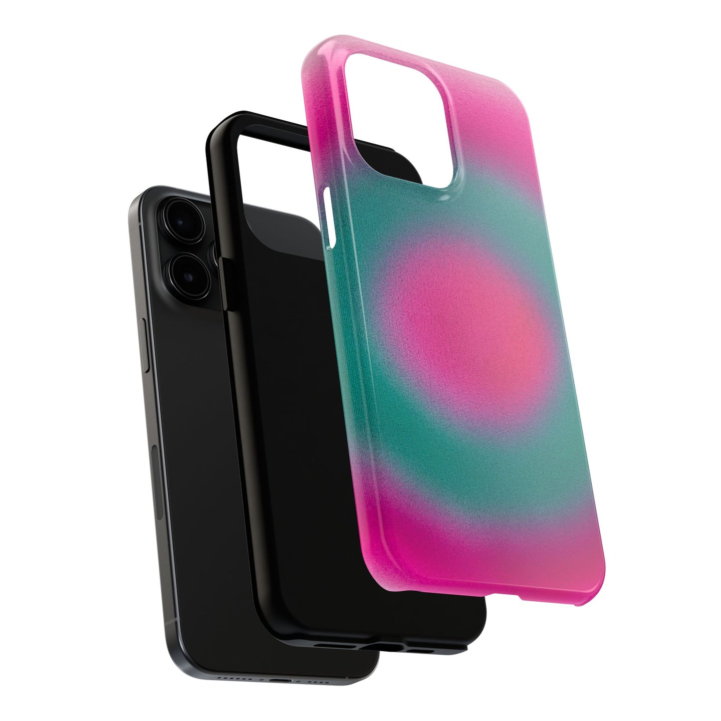 "watermelon swirl" aura airbrush iPhone case