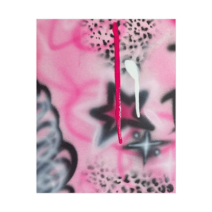 "pink cheetah" airbrush rolled print