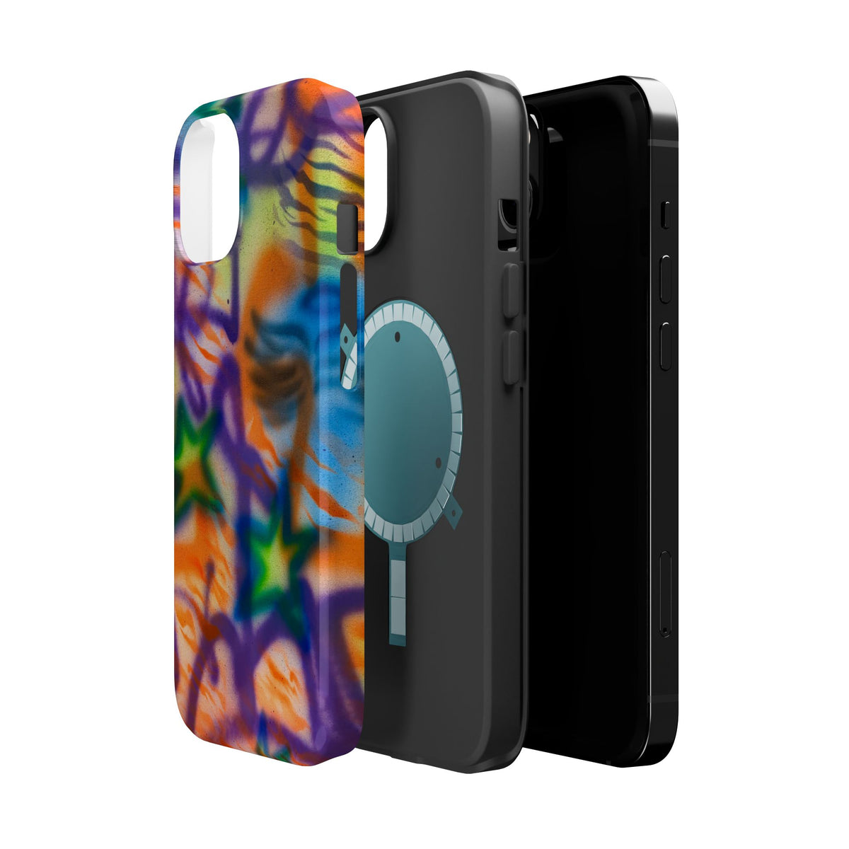 MagSafe "streetwear angel" airbrush iPhone case
