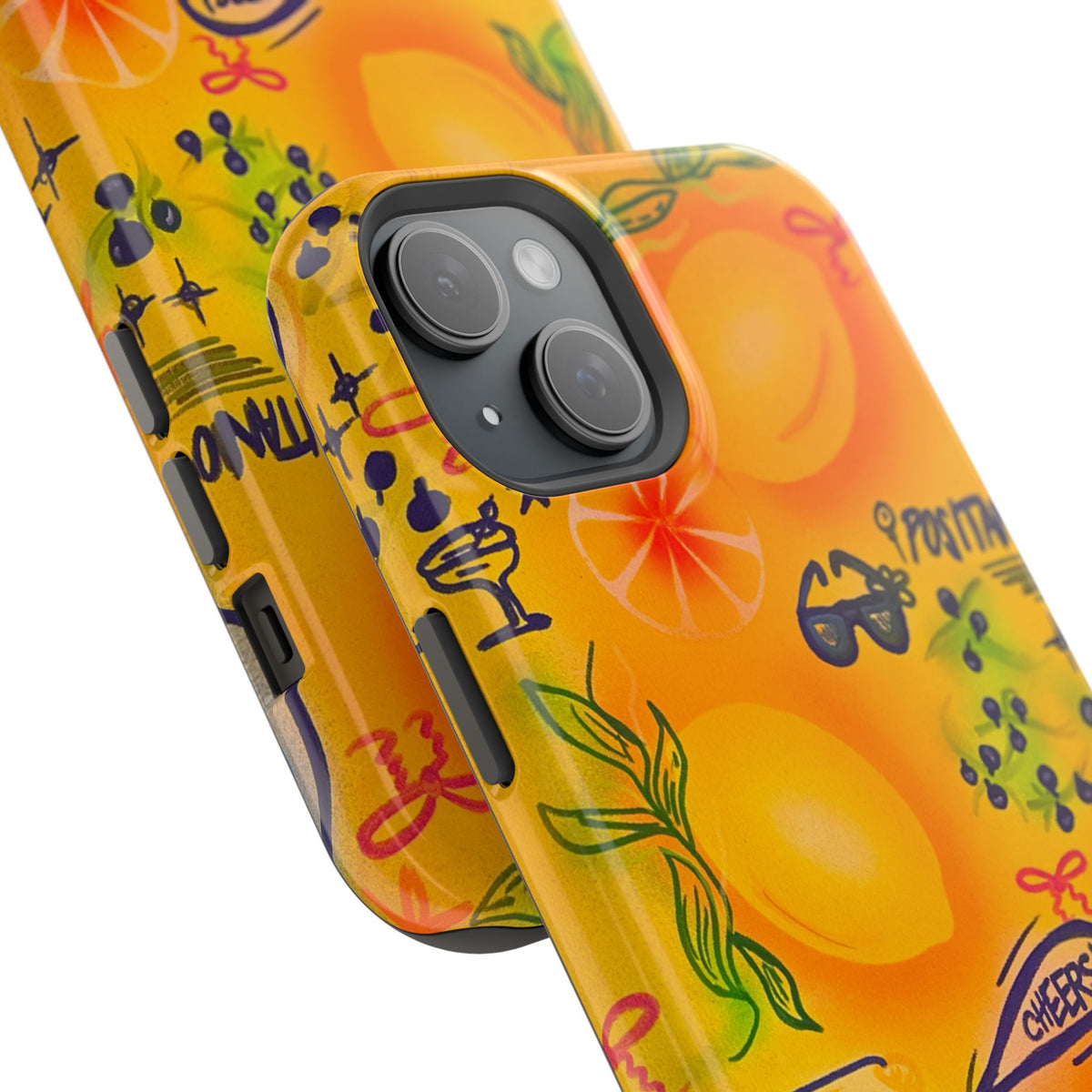 MagSafe Airbrush iPhone Hülle „citrus coastline“