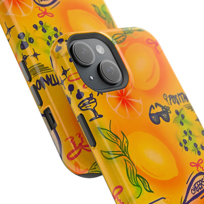 MagSafe Airbrush iPhone Hülle „citrus coastline“