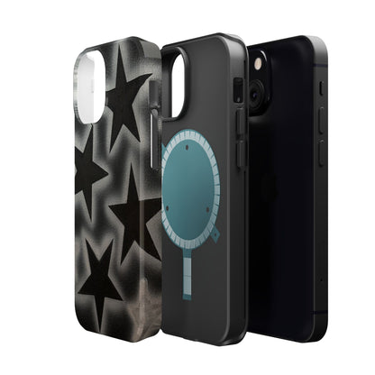 MagSafe "chrome stars" airbrush iPhone case