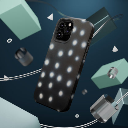 MagSafe "coconut noir polka dot" airbrush iPhone case