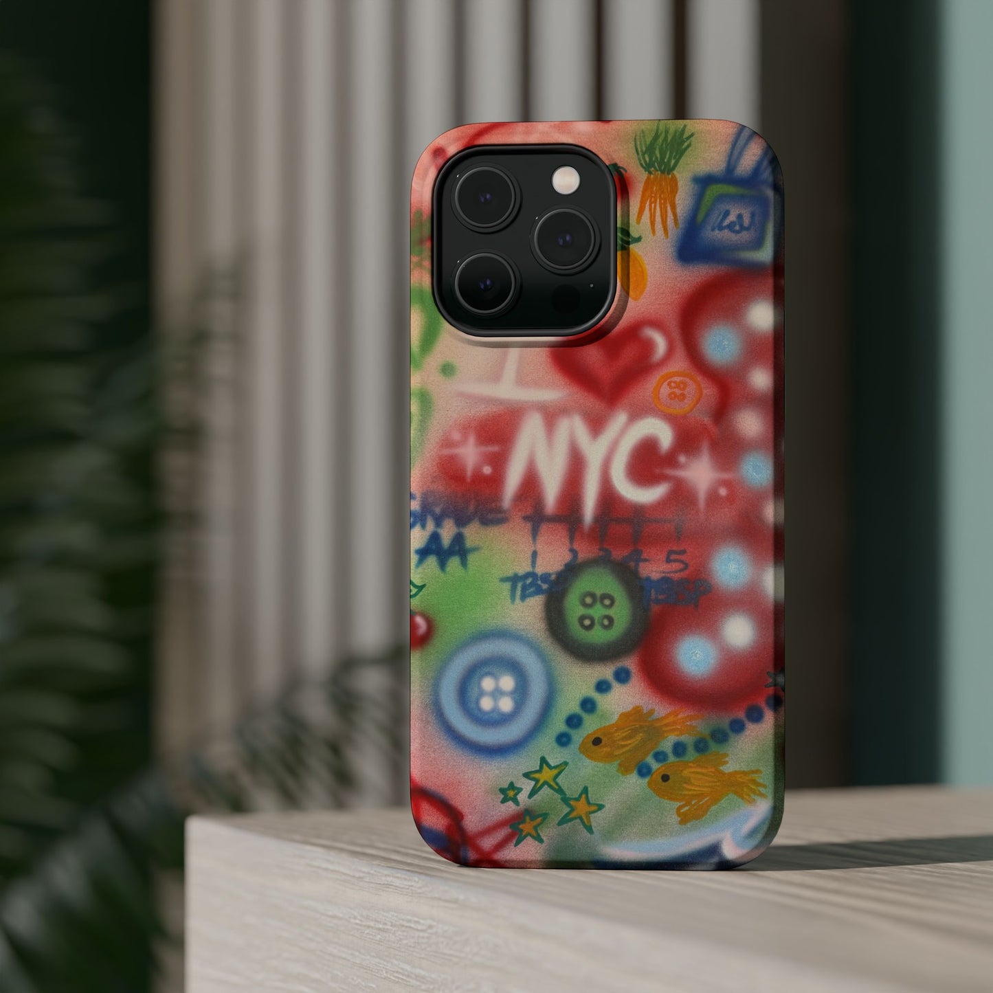 MagSafe "i <3 NYC" airbrush iPhone case