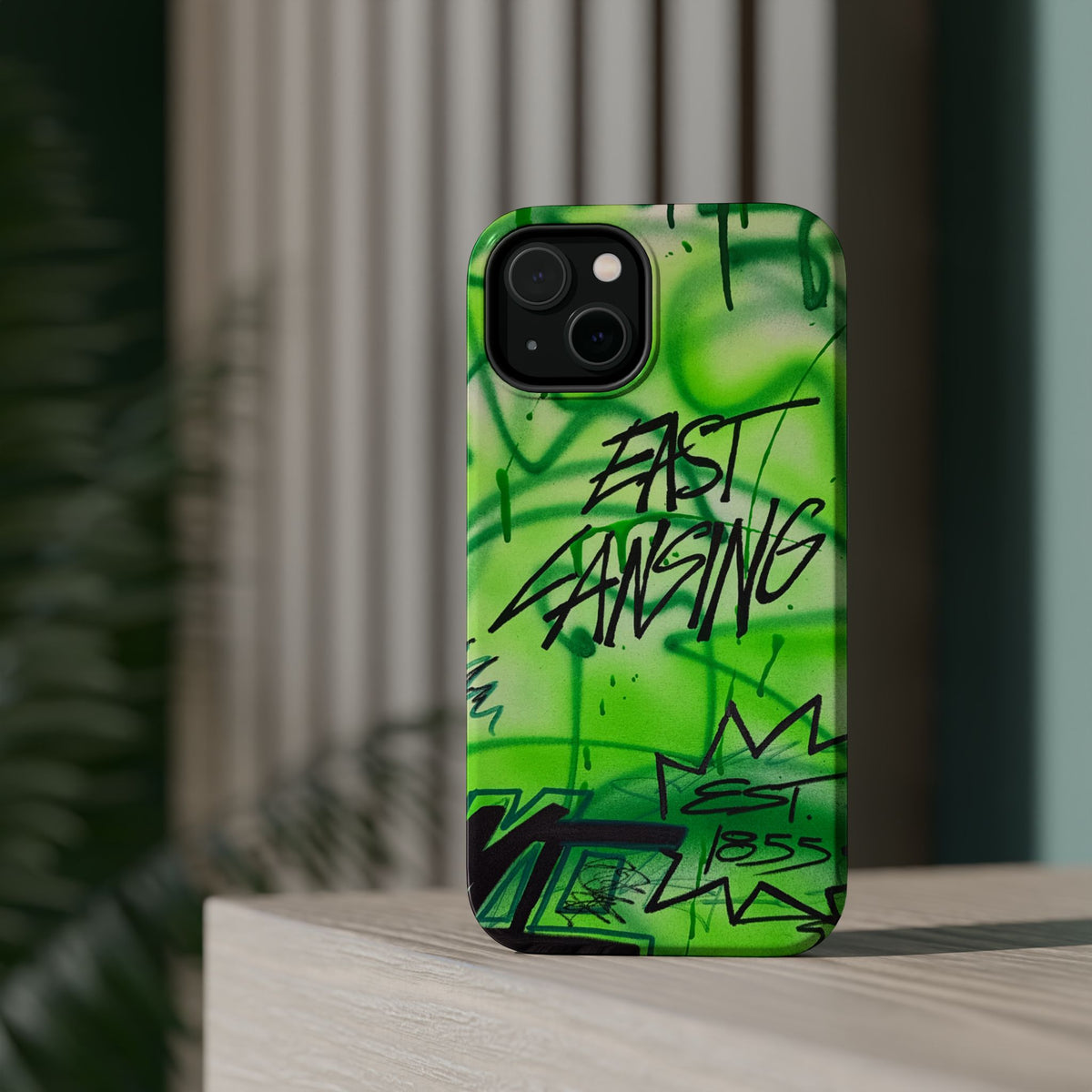 MagSafe "east lansing, mi" airbrush iPhone case