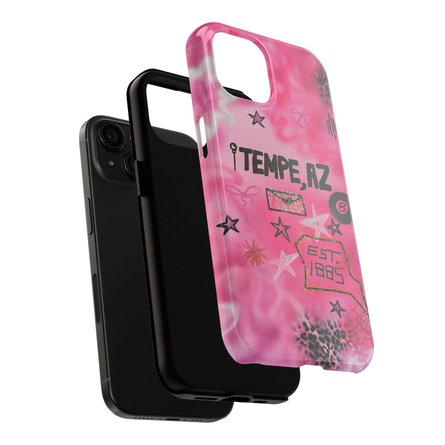 "tempe, az pt. 2" airbrush iPhone case