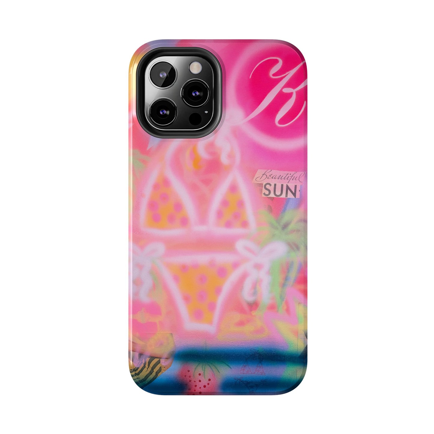 "santa monica strawberry" airbrush iPhone case