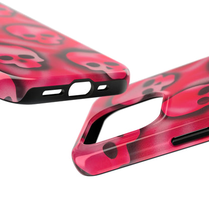 "pink skully" airbrush iPhone case