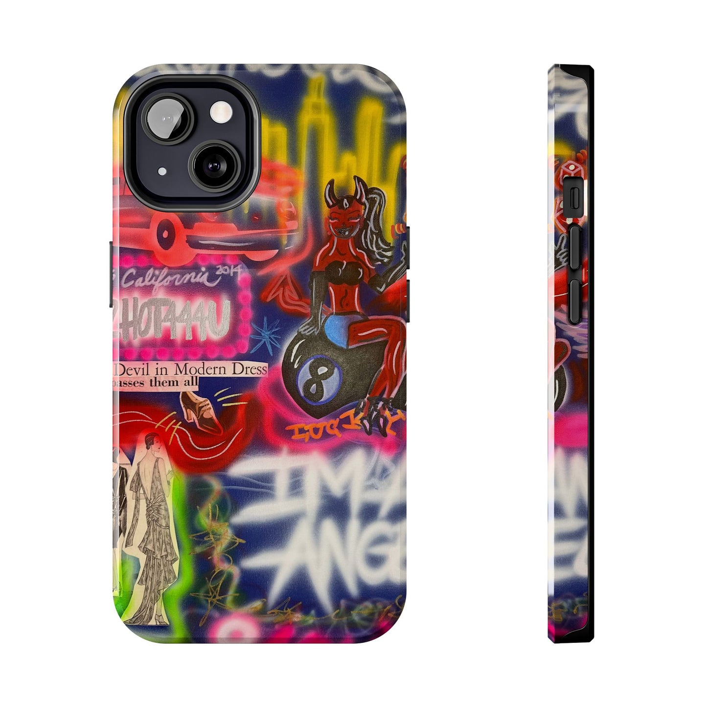 "im an angel" airbrush iPhone case