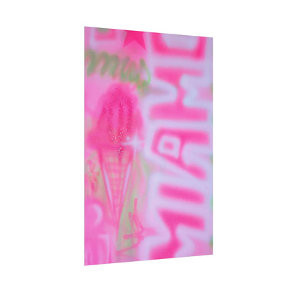 "sunset sorbet" airbrush rolled print