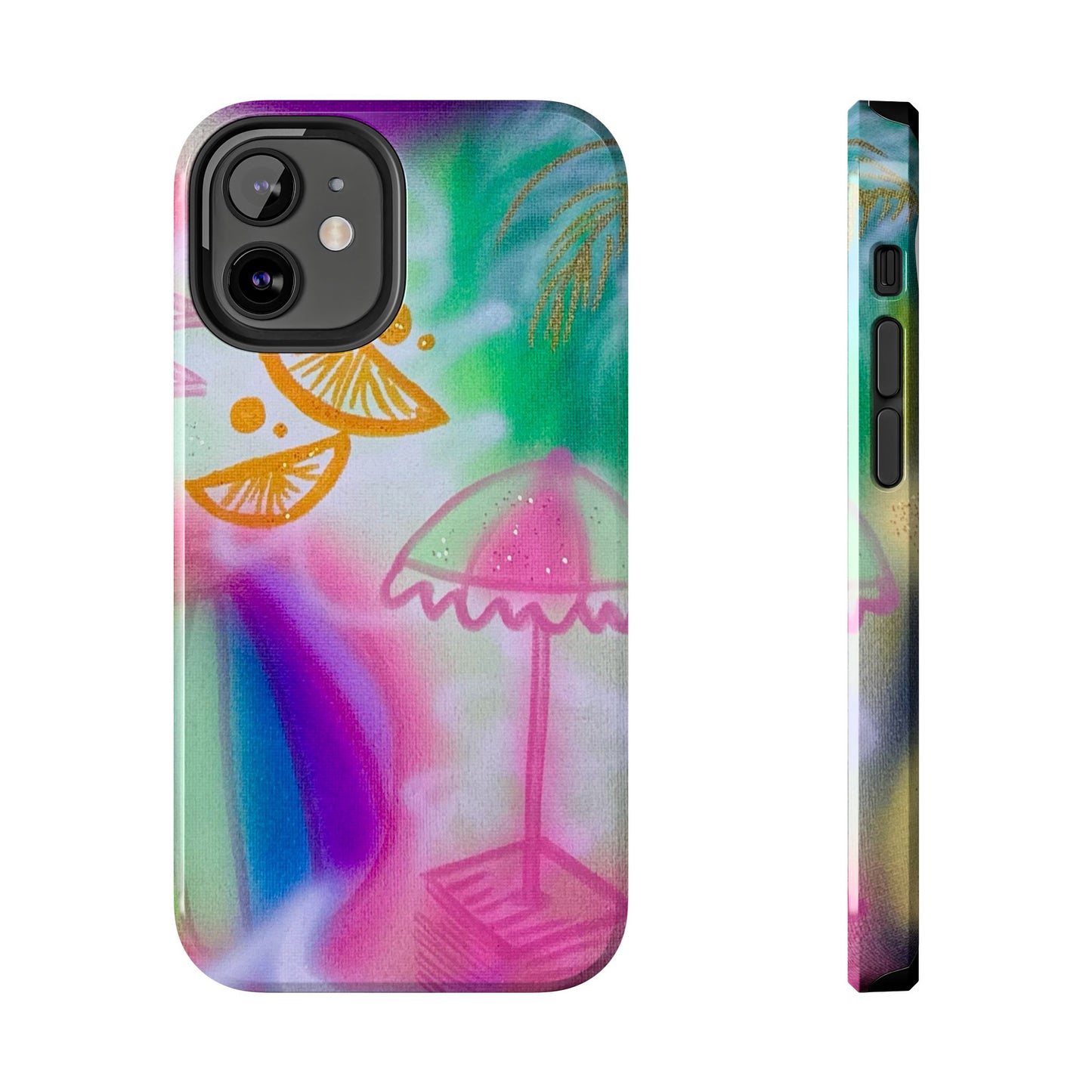 "on the beach" airbrush iPhone case