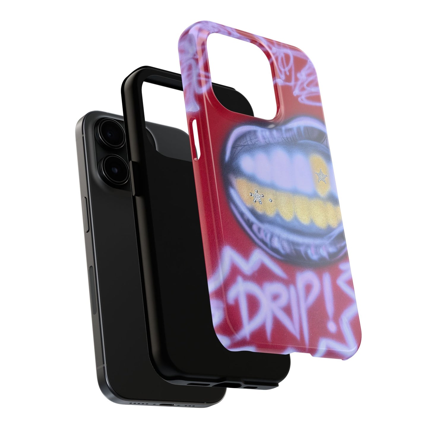 "tooth drip" airbrush iPhone case