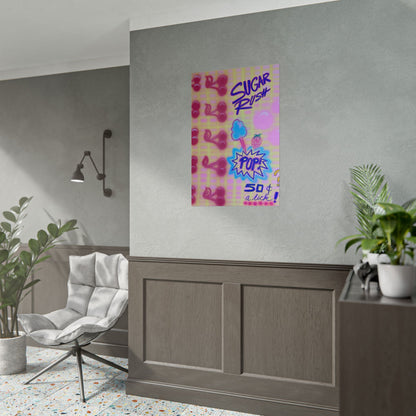 "sugar rush" airbrush rolled print