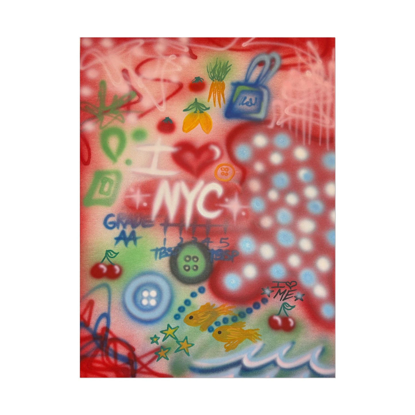 kaki x camair airbrush rolled print