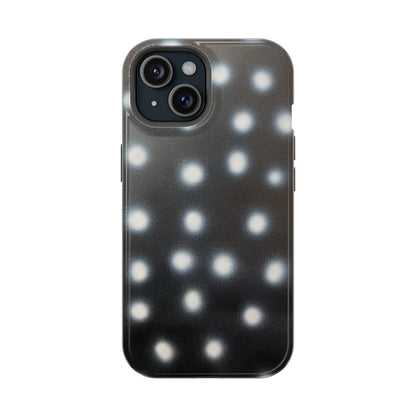MagSafe "coconut noir polka dot" airbrush iPhone case