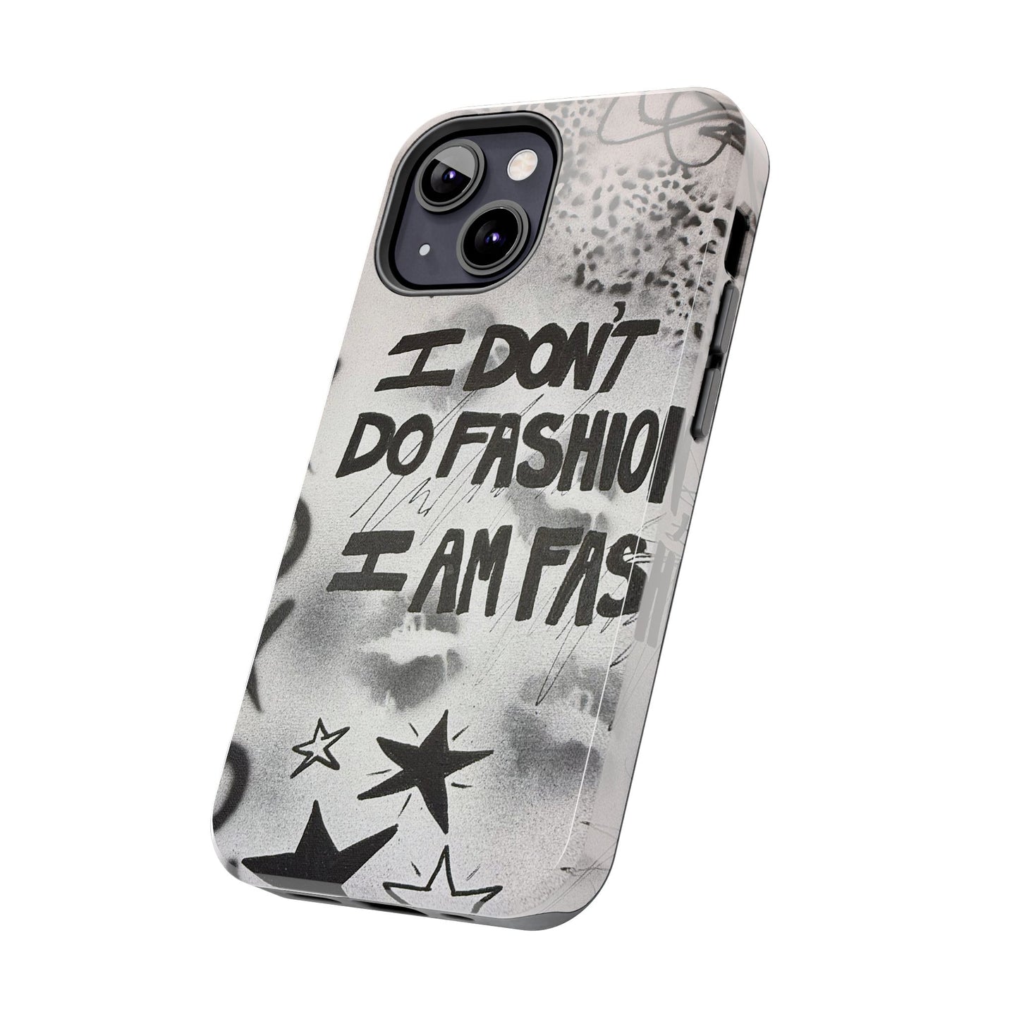 "i am fashion" airbrush iPhone case