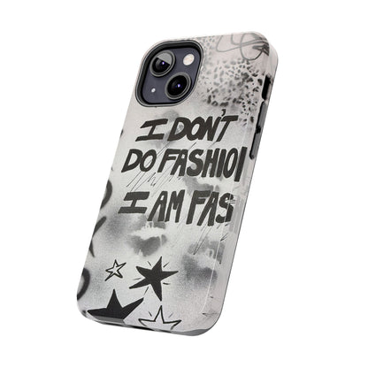 "i am fashion" airbrush iPhone case